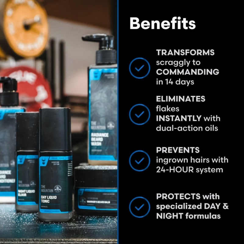 ذا بيرد سترجل زيت اللحية للرجال من ذا بيرد سترغل ماونتن داي - ترطيب وتنعيم يومي خفيف الوزن - مزيج نباتي لتقوية اللحية - سريع الامتصاص، غير دهني - 30 مل (1 أونصة سائلة) - Image 3